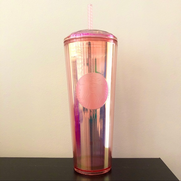 Starbucks Other - NWT Starbucks rose gold iridescent dome tumbler